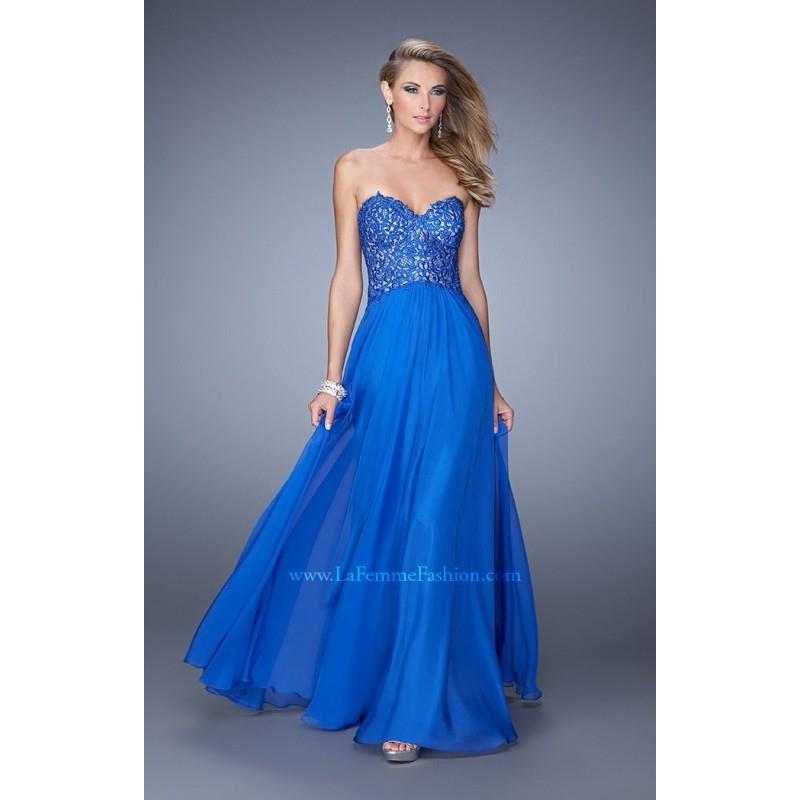 My Stuff, Red La Femme 21394 - Chiffon Dress - Customize Your Prom Dress