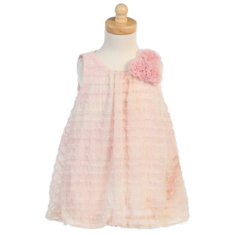 My Stuff, Peach Tie Die Ruffled Tulle Baby Doll Dress Style: LM630 - Charming Wedding Party Dresses|
