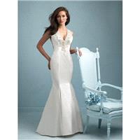 Allure Bridals 9219 White/Silver,Ivory/Silver Dress - The Unique Prom Store