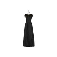 Black Azazie Beatrice - Chiffon, Lace And Charmeuse Illusion Floor Length Scoop Dress - Cheap Gorgeo