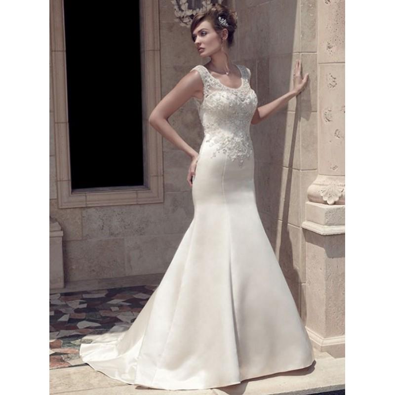 My Stuff, Casablanca Bridal 2141 Wedding Dress - Scoop A Line Long Casablanca Bridal Wedding Dress -