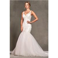 Style 1700784 by LQ Designs - Ivory  White  Blush Lace  Tulle Low Back  V-Back Floor V-Neck Wedding