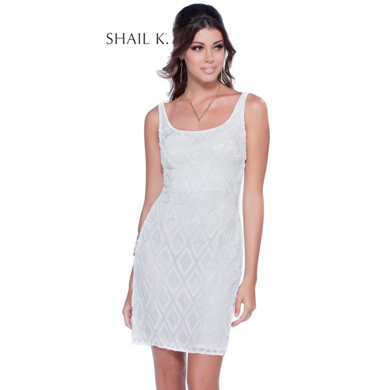My Stuff, Ivory Beaded Scoop Dress by Shail K Social Collection - Color Your Classy Wardrobe