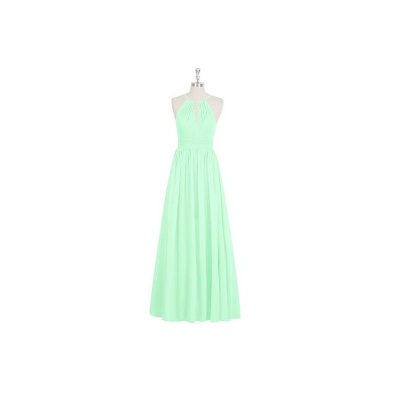 My Stuff, Mint_green Azazie Cherish - Chiffon Keyhole Floor Length Halter Dress - Cheap Gorgeous Bri