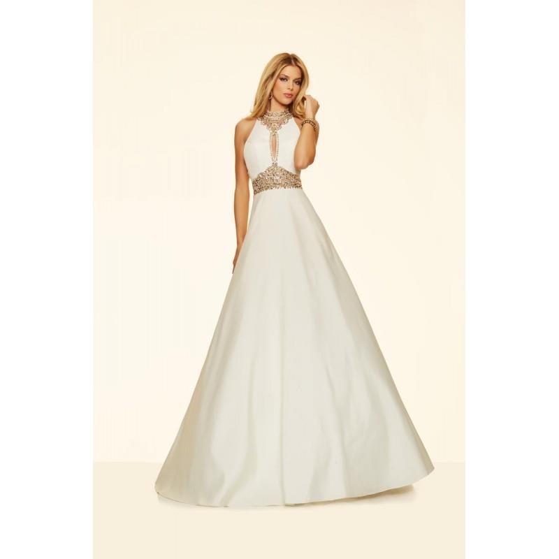 My Stuff, Mori Lee Paparazzi 98140 French Taffeta Keyhole Gown - Brand Prom Dresses|Beaded Evening D