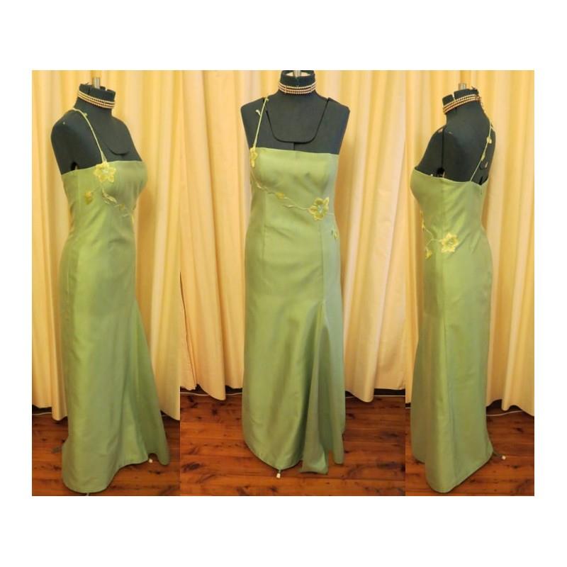 My Stuff, Vintage Green Flower Vine Prom Dress Fig Design Sydney - Hand-made Beautiful Dresses|Uniqu