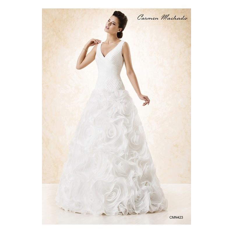 wedding, Vestido de novia de Carmen Machado Modelo CMN423 - Tienda nupcial con estilo del cordón