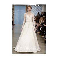 Oscar de la Renta - Spring 2014 - Alicia Sweetheart A-Line Gown with Lace Sleeve Overlay - Stunning