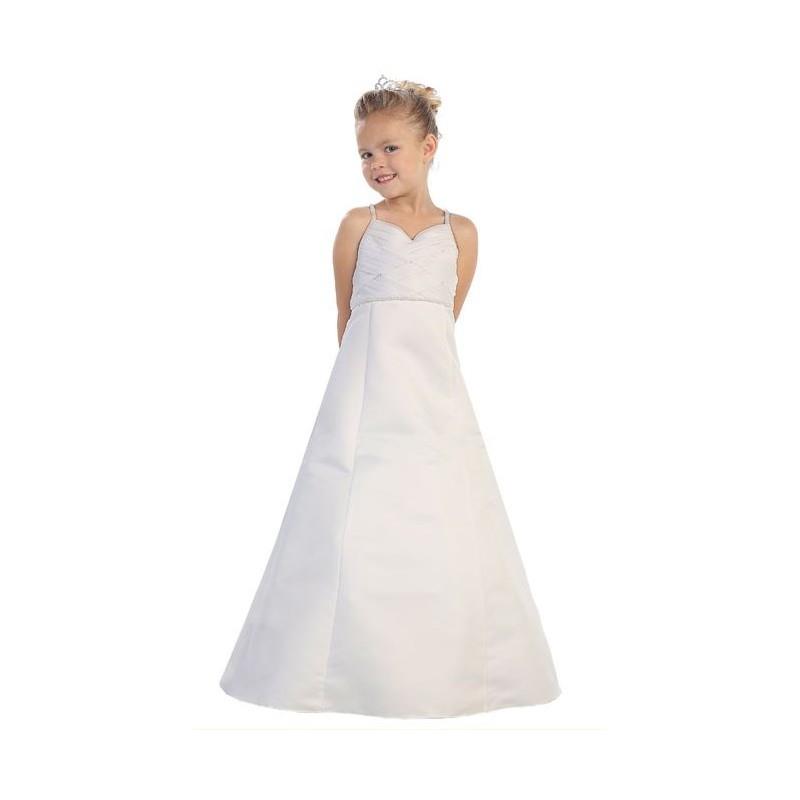 My Stuff, Tip Top 1096 Flower Girls White Dress - Brand Prom Dresses|Beaded Evening Dresses|Charming