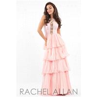 Rachel Allan Prom 7584 Black,Blush,Mint,White Dress - The Unique Prom Store