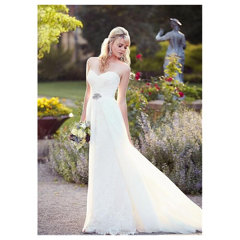 My Stuff, Elegant Lace Sweetheart Neckline Natural Waistline 2 In 1 Wedding Dress - overpinks.com