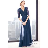 Alyce Black Label 29704 Navy,Aqua,Wine Dress - The Unique Prom Store