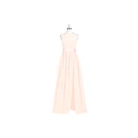 Pearl_pink Azazie Aurora - Bow/Tie Back Chiffon And Charmeuse Floor Length Halter Dress - Cheap Gorg