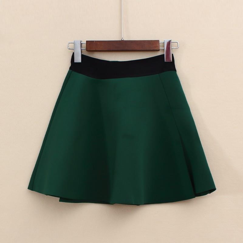 My Stuff, Must-have A-line High Waisted One Color Fine Lady Skirt - Lafannie Fashion Shop