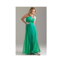 Night Moves Plus Sized One Shoulder Chiffon Prom Dress 6526W - Brand Prom Dresses|Beaded Evening Dre