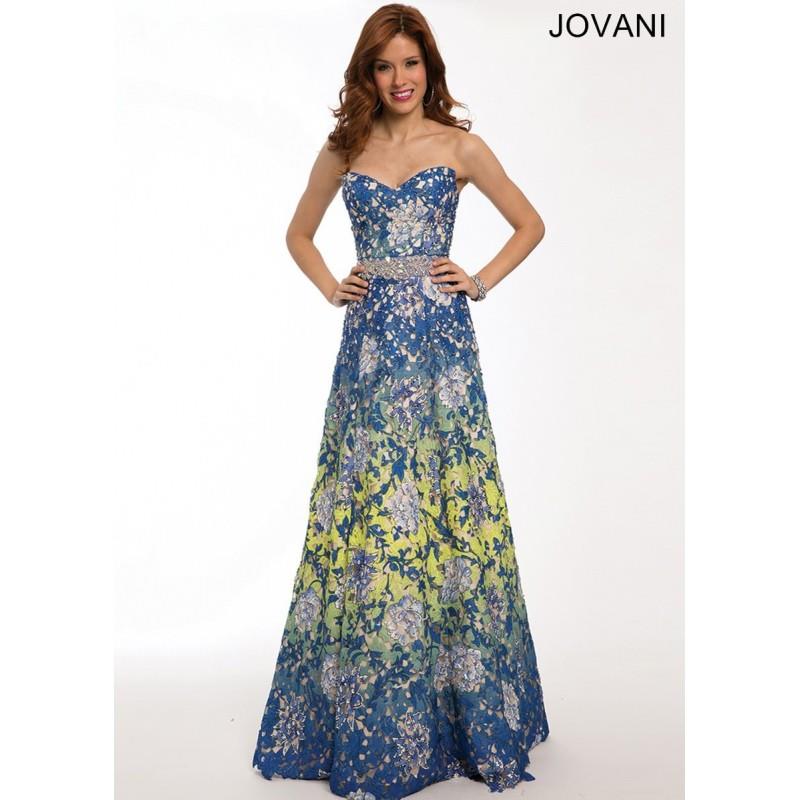 My Stuff, Jovani 21995 Colorful Lace Dress - 2018 Spring Trends Dresses|Beaded Evening Dresses|Prom