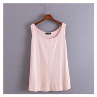 Must-have Oversized Simple Seude One Color Summer Flexible Sleeveless Top Basics - Discount Fashion
