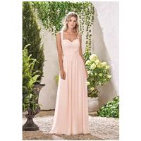 B2 by Jasmine B193002 - A-Line Pink Sweetheart Chiffon Floor Natural Lace Plus Size Available - Form
