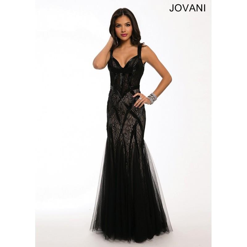 My Stuff, Jovani 21381 Sleeveless Lace Mermaid Dress - 2018 Spring Trends Dresses|Beaded Evening Dre