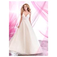 Alluring Tulle Halter Neckline A-line Wedding Dresses with Beadings & Rhinestones - overpinks.com
