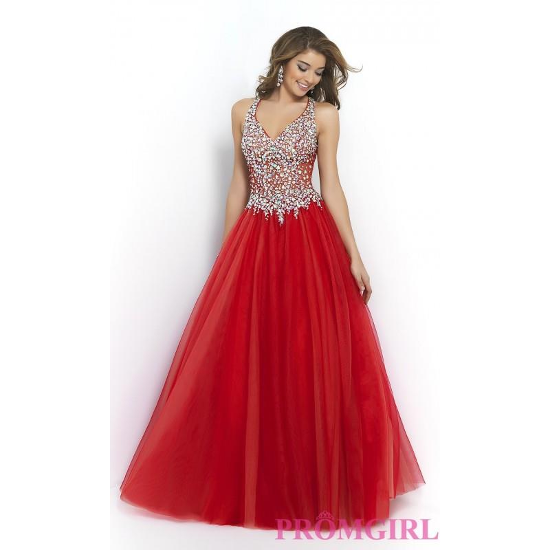 My Stuff, V-neck Blush Ball Gown - Brand Prom Dresses|Beaded Evening Dresses|Unique Dresses For You