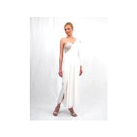 Daymor Couture - One Shoulder Ruched Empire Long Dress 108 - Designer Party Dress & Formal Gown