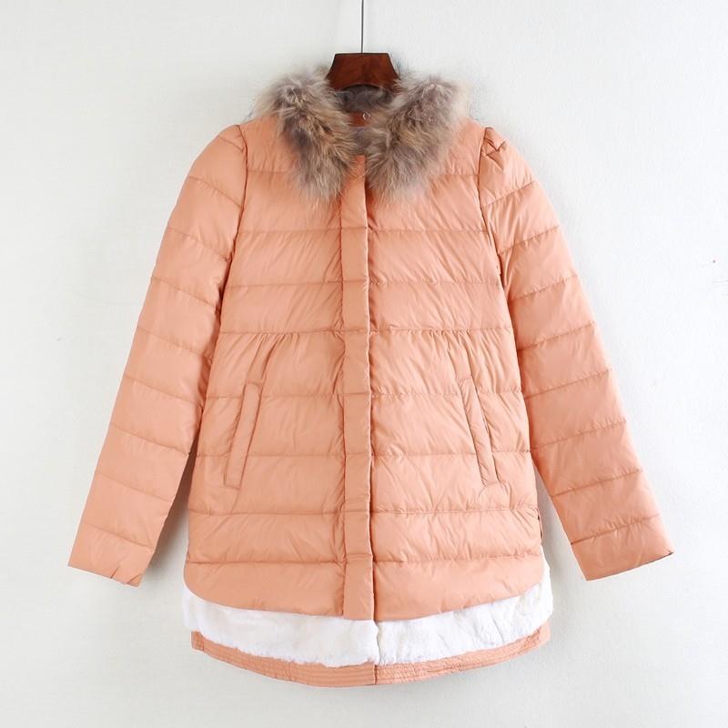 My Stuff, Vogue Slimming White Winter Duck Down Feather jacket Coat - Lafannie Fashion Shop