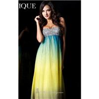 Multi Strapless Empire Gown by Janique - Color Your Classy Wardrobe
