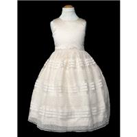 Ivory Satin Bodice Embellished Mesh Dress Style: D5625 - Charming Wedding Party Dresses|Unique Weddi