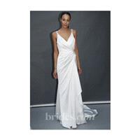 Enzoani - 2013 - Sleeveless Satin Sheath Wedding Dress with Beaded Straps - Stunning Cheap Wedding D