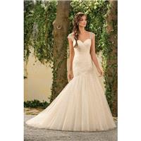 Style F181003 by Jasmine Collection - Floor length Sweetheart Organza Fit-n-flare Cap sleeve Dress -