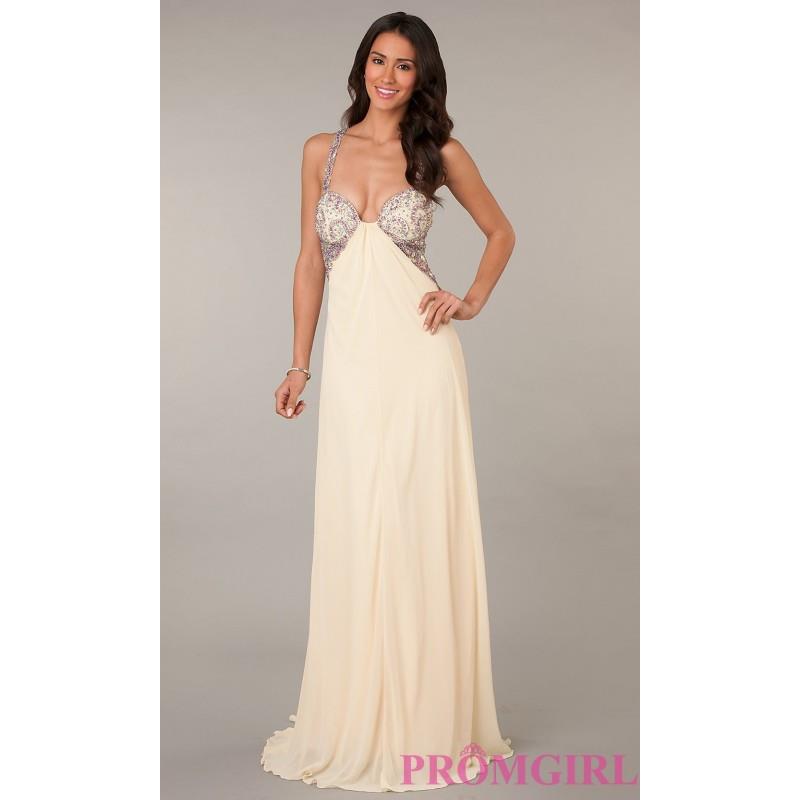 My Stuff, Sleeveless Full Length Jewel Embellished Dress - Brand Prom Dresses|Beaded Evening Dresses