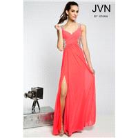 JVN Prom JVN94375 Sheer Back Gown by Jovani - Brand Prom Dresses|Beaded Evening Dresses|Charming Par