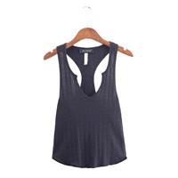 Must-have Oversized Vogue Simple V-neck One Color Summer Strappy Top - Discount Fashion in beenono