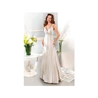 Vestido de novia de Cosmobella Modelo 7682 - 2014 Imperio Tirantes Vestido - Tienda nupcial con esti