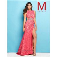 Flash by Mac Duggal 40541L Sheer Lace Gown - Brand Prom Dresses|Beaded Evening Dresses|Charming Part