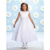 Joan Calabrese 116375 Flower Girls Sheer Beaded Dress - Brand Prom Dresses|Beaded Evening Dresses|Ch
