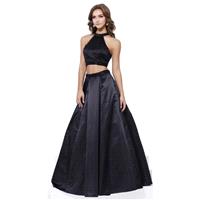 Nox Anabel - 8229 Two Piece Beaded Halter Evening Dress - Designer Party Dress & Formal Gown