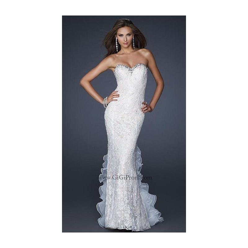 My Stuff, GiGi Elegant Mermaid Prom Dress with Lace and Ruffles 17614 - Brand Prom Dresses|Beaded Ev