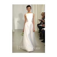Angel Sanchez - Spring 2014 - Style N10002 Silk Wedding Dress with Bateau Neckline - Stunning Cheap