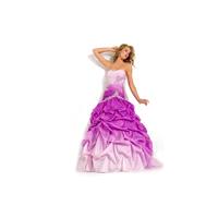 Party Time Ombre Prom Dress with Pickup Skirt 6706 - Brand Prom Dresses|Beaded Evening Dresses|Charm
