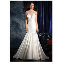 Alfred Angelo Sapphire Bridal Collection 992 - Mermaid Illusion Natural Floor Semi-Cathedral Special