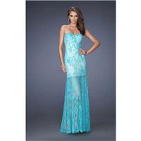 GiGi - 20075 Jeweled Lace Sheath Gown - Designer Party Dress & Formal Gown