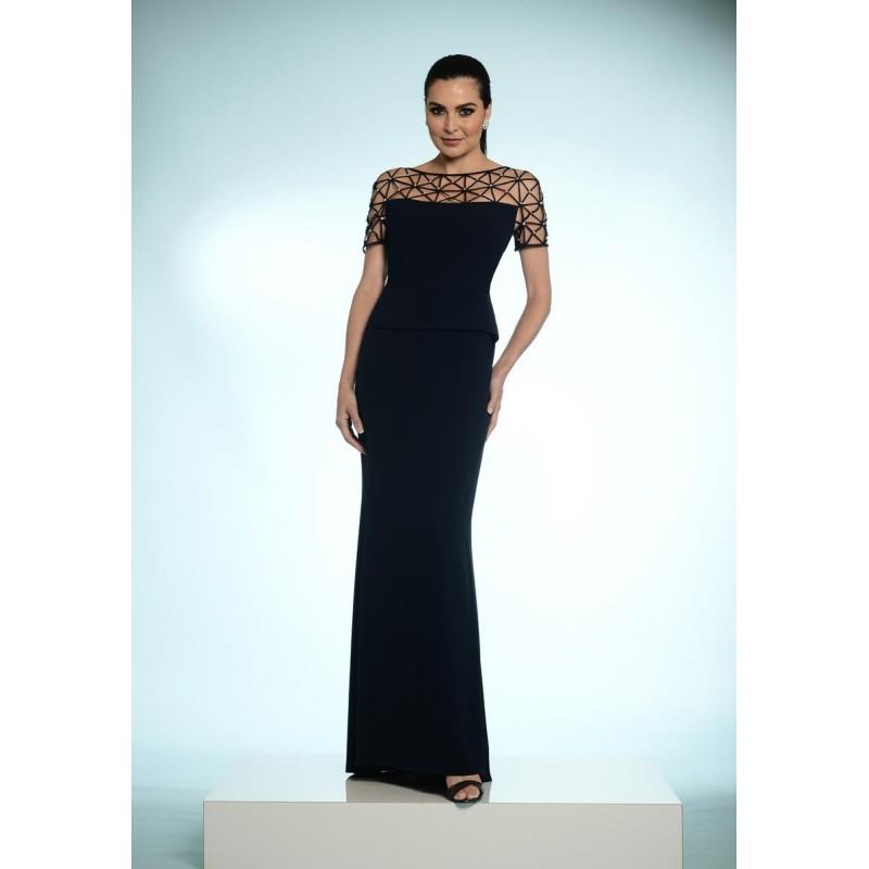 My Stuff, Daymor Couture 802 Short Sleeve Formal Dress - Brand Prom Dresses|Beaded Evening Dresses|C