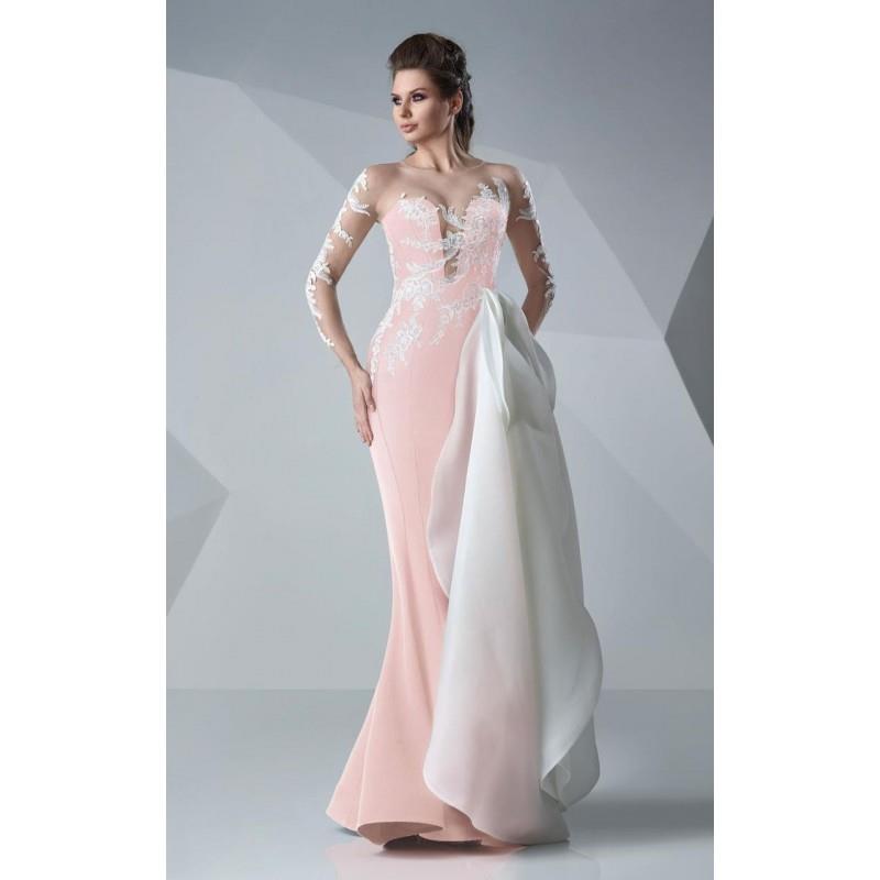 My Stuff, MNM Couture - Illusion Jewel Sheath Gown G0650 - Designer Party Dress & Formal Gown