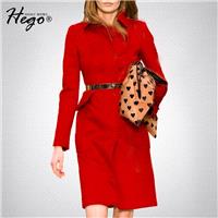 Elegant Vintage Attractive Curvy Polo Collar Wool It Girl Red Overcoat Coat - Bonny YZOZO Boutique S