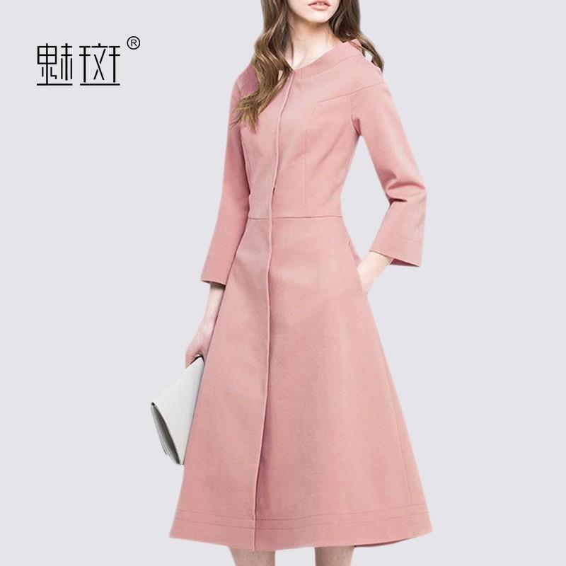 My Stuff, Vogue Slimming 3/4 Sleeves Over Knee Casual Coat - Bonny YZOZO Boutique Store