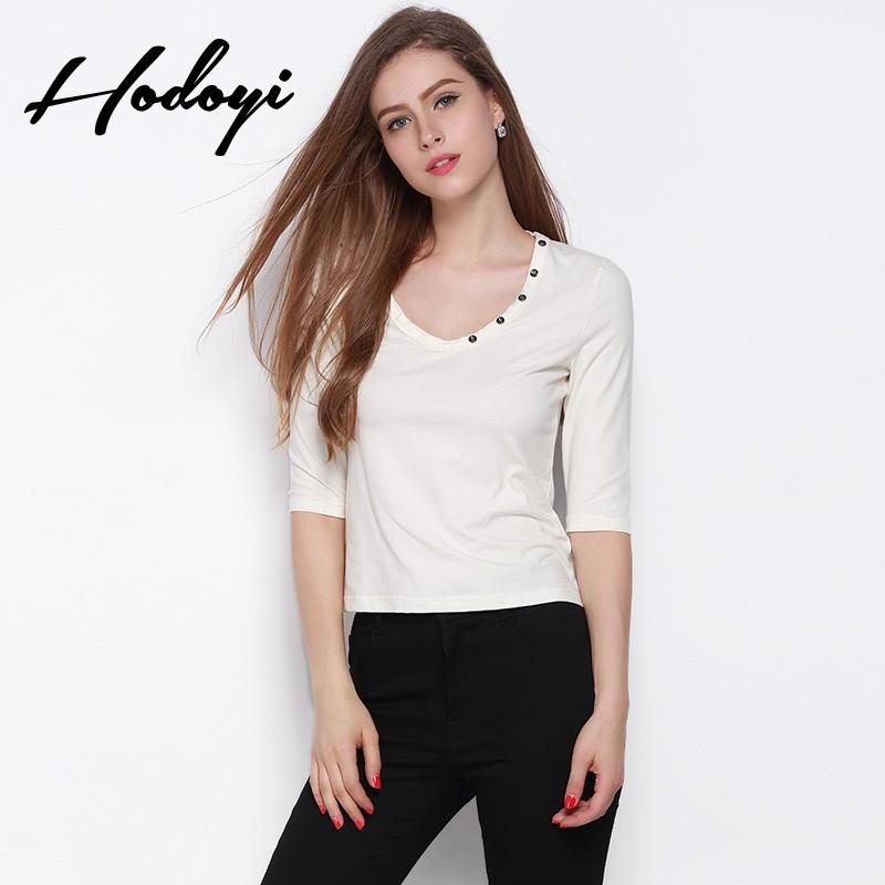 My Stuff, New slim white t shirt women's long sleeve t-shirt at the end of 2017 autumn white tunic c