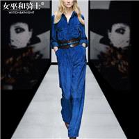 Casual Vogue Seude Spring Fancy Outfit Top Blouse Flare Trouser Belt - Bonny YZOZO Boutique Store