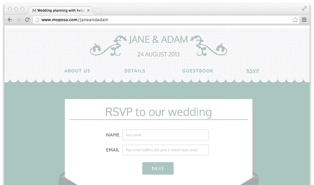 Moposa Wedding Websites